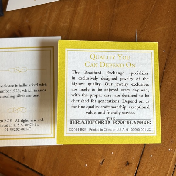 NIB Pearl & Gold Necklace- The Bradford Exchange “Grandma’s 12 Pearls of Wisdom” - Picture 9 of 9